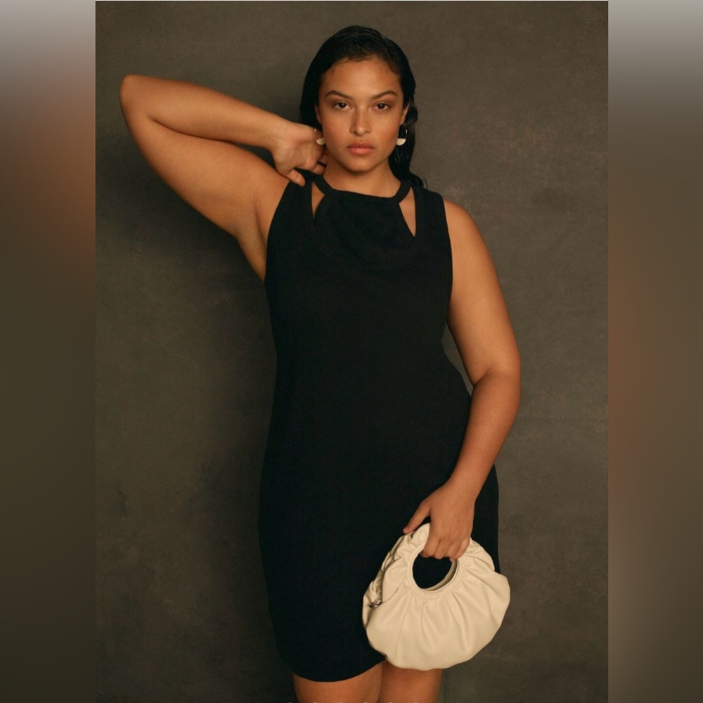 T.La Layered Black Tank Dress